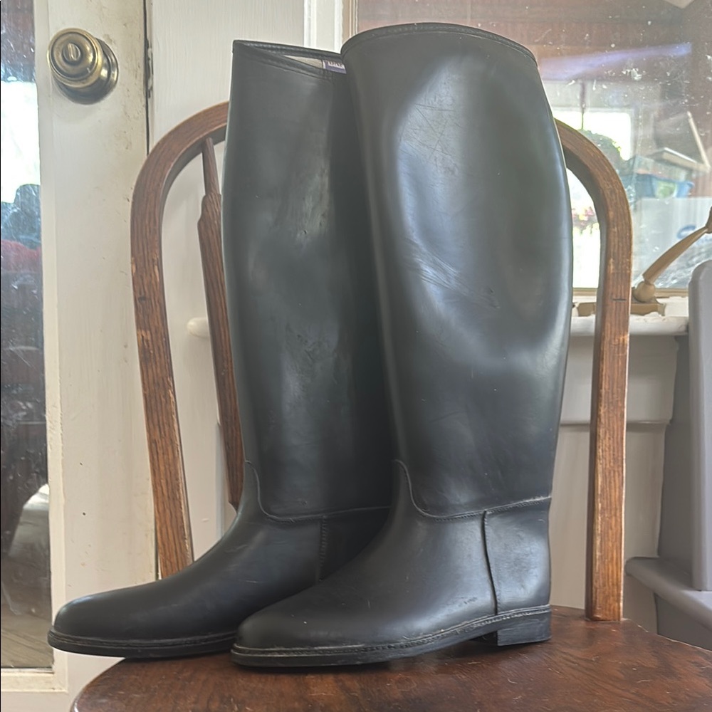 DAFNA Black Riding Boots